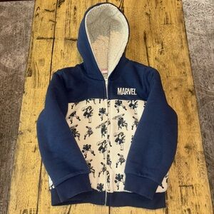 Marvel Kids Navy and Cream Superhero Hoodie